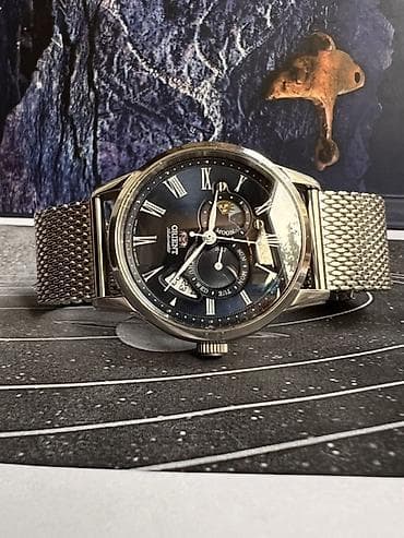 Аксессуарлар: Orient Automatic с индикацией фаз Луны и дня недели - Японские — 6