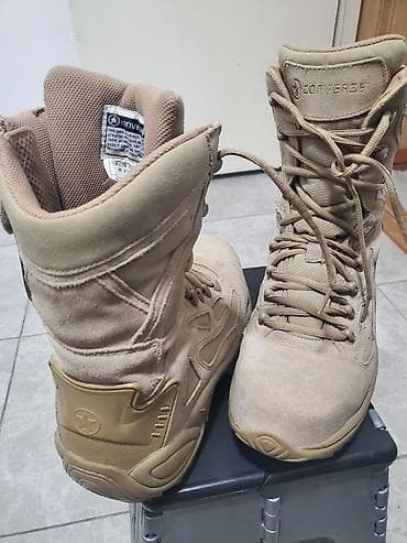 берцовые сапоги: Тактические ботинки Converse (песочного цвета) - Модель: высокие — 2