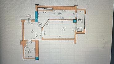 Продажа квартир: 1 комната, 44 м², Элитка, 12 этаж, Евроремонт — 2