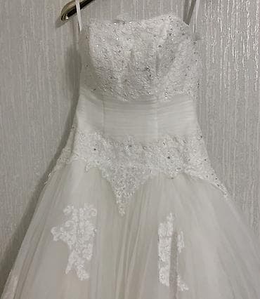 Үлпөт көйнөгү, 2XL, Прованс стиль, Ичи көрүнүп турган жеңдер, Ичиги менен, Шифон, А-силуэт, Пайеткалар, Гүлдүү элементтер, Гүлдүү торчо, Колдонулган — 6
