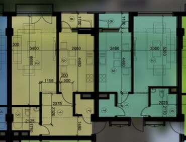 калыс ордодон квартира керек: 1 комната, 42 м², Элитка, 3 этаж, Евроремонт — 4
