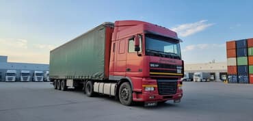 Тягач, DAF, 2002 г., Тентованный