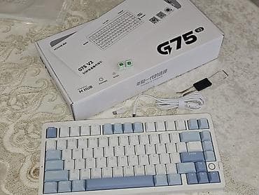 портативные колонки gtm: Клавиатура, Механическая, Bluetooth, Проводное подключение, Размер: 75% — 1