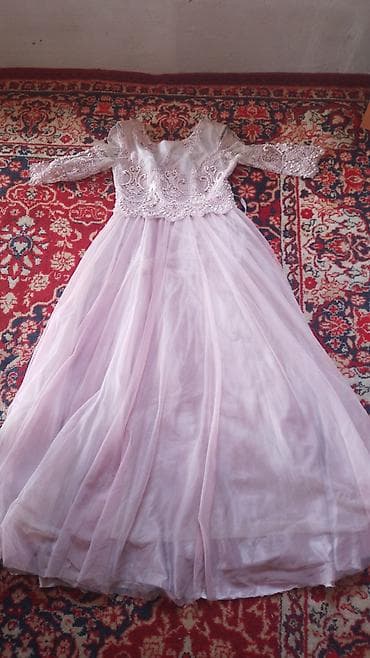 вечернее розовое платье: Нарядное вечернее/выпускное платье в нежно-розовом (пудровом) цвете. - — 1