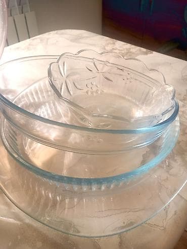 стекло айнек: Стеклянные формы и блюда для кухни (набор) - Круглые жаропрочные — 1