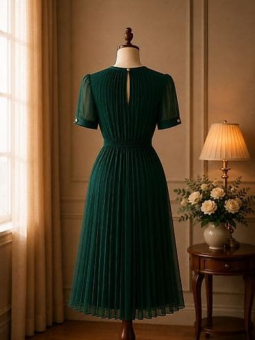 armani code: Повседневное платье, Турция, Осень-весна, Длинная модель, Шифон, Оверсайз, S, M — 2