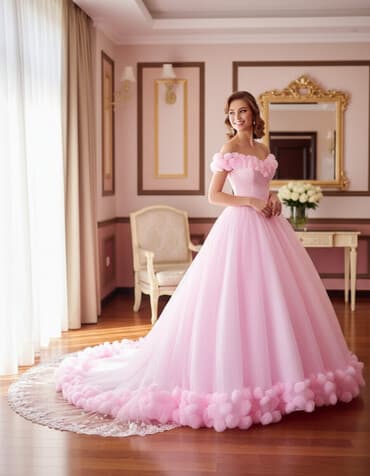 черное гипюровое платье с открытой спиной: Вечернее платье, Пышное, Длинная модель, Фатин, Без рукавов, Корсет — 2