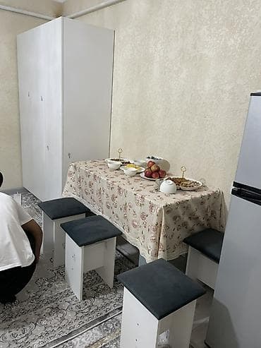 стол стулья кухня: Кухонный стол и стул, цвет - Белый — 1