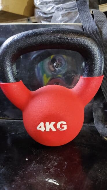 гантели наборные обрезиненные: Гиря 4кг прорезиненная 
новая — 1