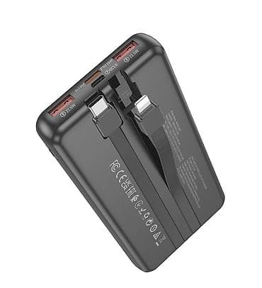 usb type: Внешний аккумулятор с встроенными кабелями и быстрыми портами - — 5