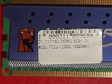 2gb kingston: Оперативная память, Б/у, Kingston, 8 ГБ, DDR3, 1600 МГц, Для ПК — 3