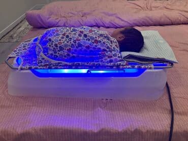 Медициналык кийим: Фотолампа от желтушки. Светодиодная безопасная лампа. Маска на глаза — 1