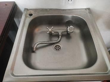 Стулья, табуретки: Тумба для кухни, С мойкой, Напольная, цвет - Белый — 6