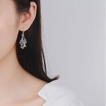 свадебные платья для покрытых: Серьги Подвески под старину, длина 3 см — 2