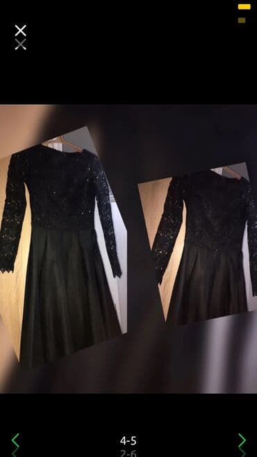 прокат платьев больших размеров: Вечернее платье, Длинная модель, С рукавами, S, XS — 4