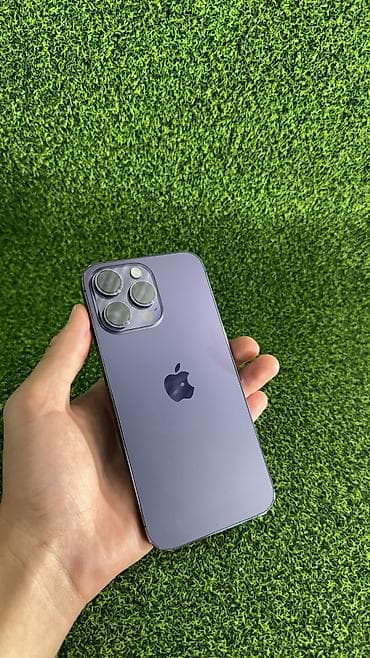 IPhone 14 Pro Max, Б/у, 256 ГБ, Deep Purple, Защитное стекло, Чехол, 82 %