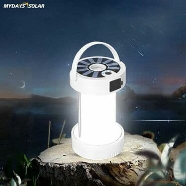 часы с подсветкой: Лампа походная Camping Lantern c зарядкой от солнечной батареи — 2