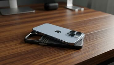 IPhone 14 Pro, 256 ГБ, Серебристый, Чехол