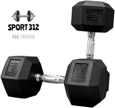 настольные теннисные ракетки: Гантели шестигранник 15кг каждая Общий вес 30кг — 1