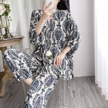 celine: Брючный костюм, Рубашка, Китай, Хлопок, Лето — 7