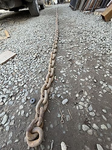 Электроинструменты: Тяжёлая стальная цепь для такелажа/буксировки Описание: - Две длинные — 5