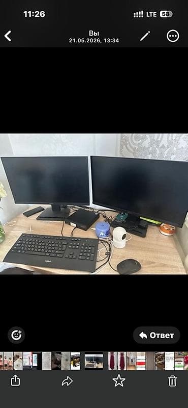 маниторы пк: Компьютер, Для работы, учебы, Б/у — 1