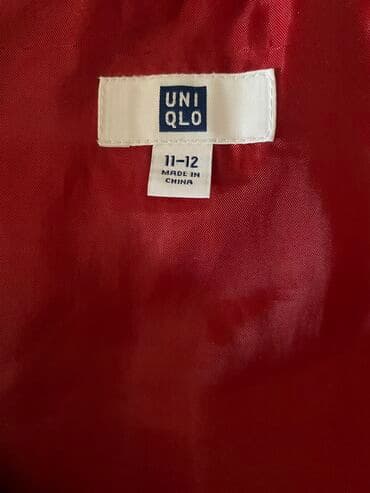 красный пиджак: Детская зимняя куртка Uniqlo на 11-12 лет на рост 145-155см — 2