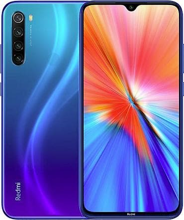 iphone pro max: Смартфон Xiaomi Redmi (серия Note/Redmi) в ярком синем градиенте — 1