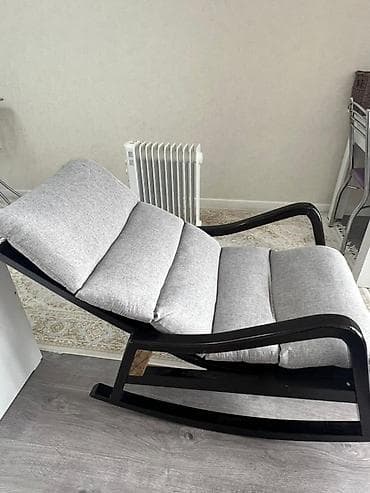 Массажные кресла: Кресла-качалка, Б/у, Самовывоз, цвет - Черный — 3