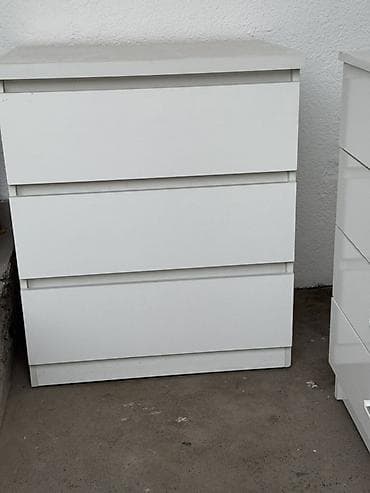 Комоддор: Кийим үчүн комод, Күзгүсүз, ЛДСП, түсү - Ак — 1