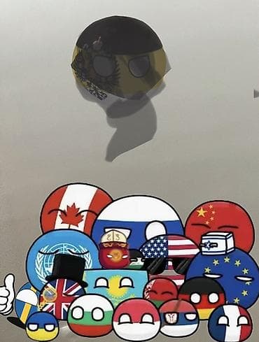 китайский веер: Постер/принт “Countryballs” Описание: - Изображение в стиле — 1