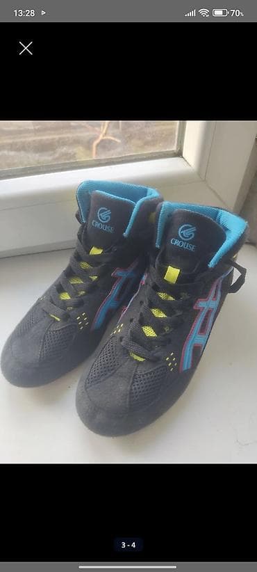 Спорт жана эс алуу: Борцовки Crouse, черный, размер 36, Asics, синий, размер 37 — 1