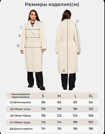 tech fleese: Женское пальто из эко-меха (шерпа/«тедди») молочного цвета, куплено в — 2