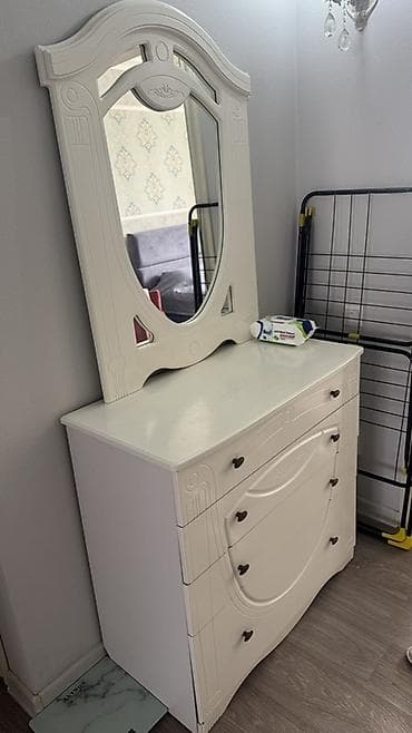 Комплекты мягкой мебели: Спальный гарнитур, Шкаф, МДФ, цвет - Бежевый — 1