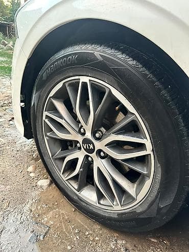 зимние шины r20: Продаются диски KIA комплект, 4 лето, 4 зима, зимные резины новые — 5