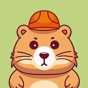 odyssey absolute: Цифровой арт: милый бобёр в кепке - Формат: векторная/растровая — 1