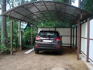 тентовый: Навес, Арочный, Металл, Поликарбонат, Новый, Гарантия — 1
