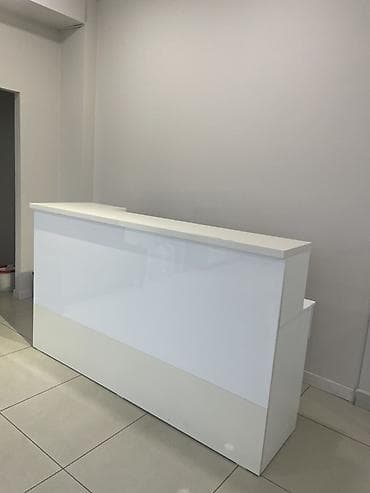 Ресепшн/стойка администратора, глянцевая, белая. - Современный — 2