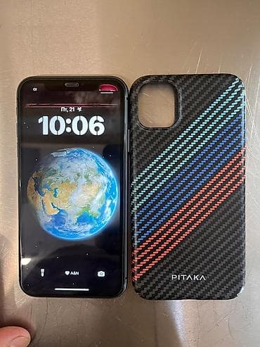 redmi note 11: IPhone 11, Б/у, 128 ГБ, Черный, Чехол — 2