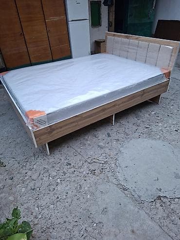 Двуспальная кровать, Новый, С мягким изголовьем, длина - 200 см — 4