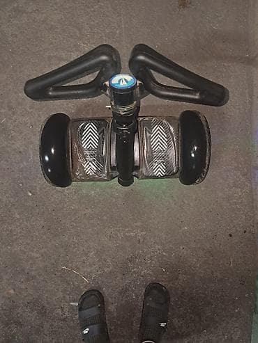 Велоаксессуары: Гироскутер с ручкой-колонной и световой подсветкой - Форм-фактор — 2