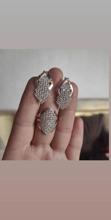 свадебные наборы ручной: Набор украшений, Проба 925, Женские, Новый — 27