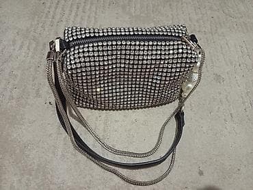 сумки кошельки клатчи: Сумка-клатч со стразами - Форма: компактная прямоугольная сумка. - — 2