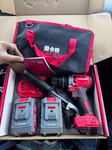 шуруповерт набор: Большой бесшеточный шуруповерт Докачи Патрон 13 мм с рукояткой и — 3