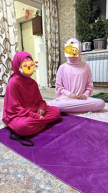 мусульманская платье: Намазник для девочек. 9-12 лет штапель. 12-15лет бамбук. 950 сом — 1