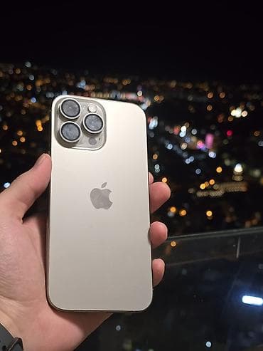 iphone 14 pro max: IPhone 16 Pro Max, Б/у, 256 ГБ, Natural Titanium, Зарядное устройство, Защитное стекло, Чехол, 90 % — 1