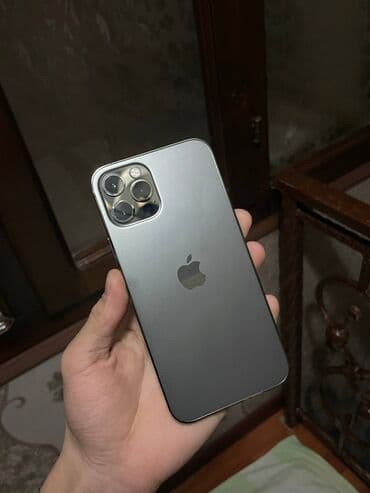 google pixel купить бишкек: IPhone 12 Pro, Колдонулган, 128 ГБ, Графит, Кабель, 88 % — 1