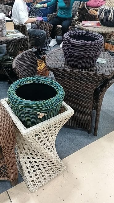 ротанг где купить: Плетёные кашпо для комнатных и уличных растений,плетение на заказ — 4