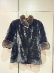 шуба кроликовая: Шуба, Норка, Длинная модель, Трансформер, M — 3