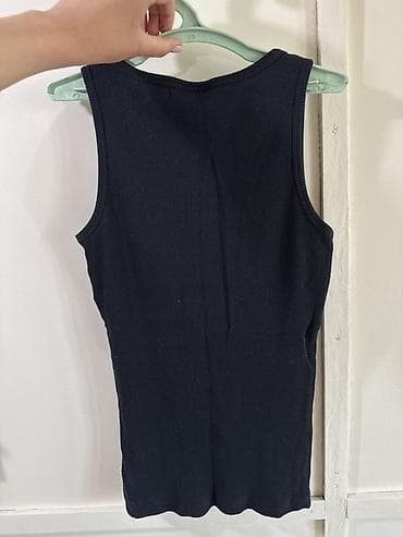 вязаные майки: Майка, Трикотаж, Бретельки широкие, XS — 2